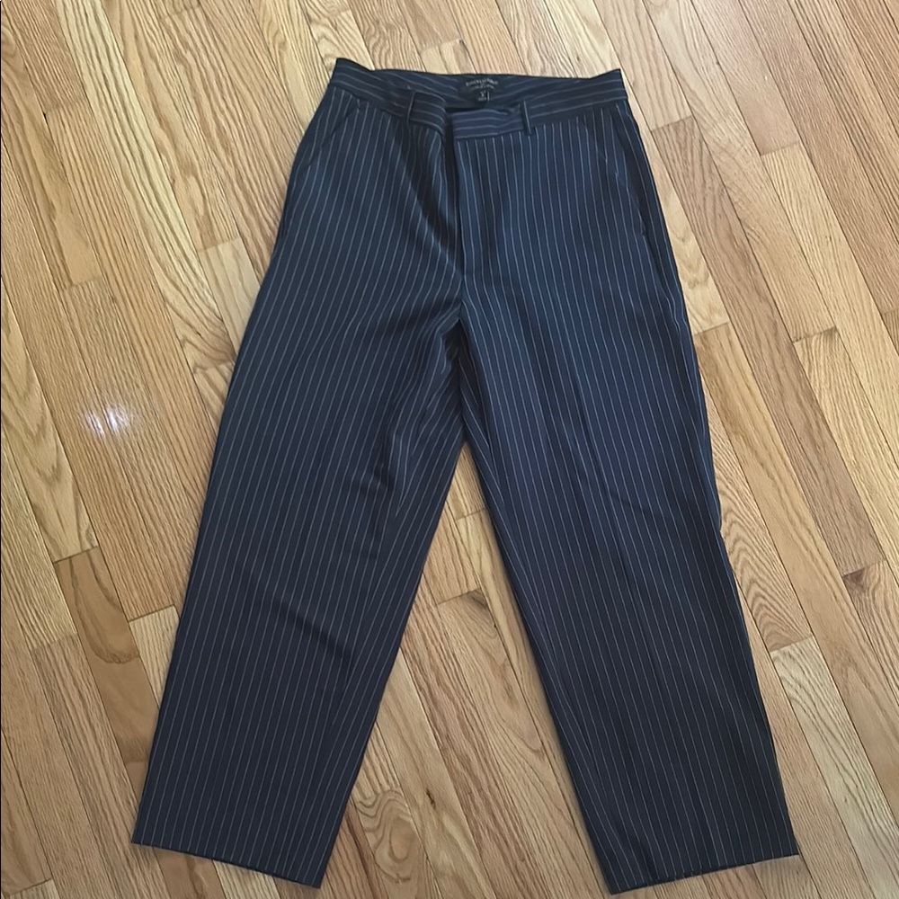 Banana Republic 8P Navy Pinstripe Dress Pants